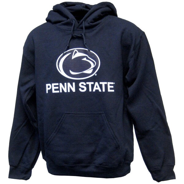 navy hooded sweatshirt with Penn State below Athletic Logo